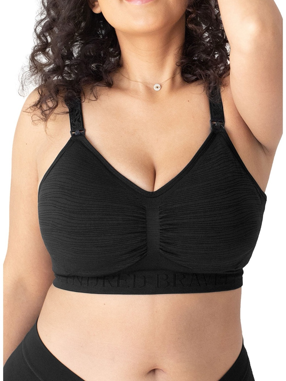 Kindered Bravely Sublime Hands Free Pumping & Nursing Bra Black Sz 1X Busty